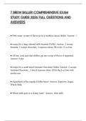 7 BREW BALLER COMPREHENSIVE EXAM STUDY GUIDE 2026 FULL QUESTIONS AND ANSWERS