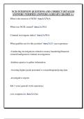 NCIS INTERVIEW QUESTIONS AND CORRECT DETAILED  ANSWERS &lpar;VERIFIED ANSWERS&rpar; ALREADY GRADED A&plus; 
