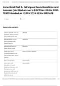 Irene Gold Part 2- Principles Exam Questions and Answers &lpar;Verified Answers&rpar; &vert;&vert;ACTUAL EXAM 2025 TEST&excl;&excl; Graded A&plus; &vert; 2025&vert;2026 EXAM UPDATE