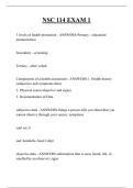 NSC 114 EXAM 1 QUESTIONS AND ANSWERS 2026