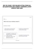 BIO 201 EXAM 1 RIO SALADO ACTUAL EXAM ALL 180 QUESTIONS AND CORRECT ANSWERS LATEST UPDATE THIS YEAR