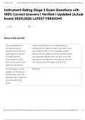 Instrument Rating Stage 2 Exam Questions with 100&percnt; Correct Answers &vert; Verified &vert; Updated &lpar;Actual Exam&rpar; 20252026 LATEST VERSION&excl;&excl;