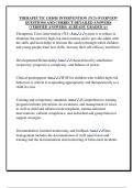 THERAPEUTIC CRISIS INTERVENTION &lpar;TCI&rpar; OVERVIEW  QUESTIONS AND CORRECT DETAILED ANSWERS  &lpar;VERIFIED ANSWERS&rpar; ALREADY GRADED A&plus; 