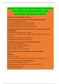 TBS Exam II 2026 ACTUAL EXAM COMPLETE QUESTIONS  WITH CORRECT DETAILED ANSWERS &vert;&vert; 100&percnt;  GUARANTEED PASS <RECENT VERSION>