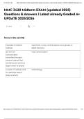 MMC 3420 Midterm EXAM &lpar;updated 2025&rpar; Questions & Answers &vert; Latest Already Graded A&plus; UPDATE 2025&vert;2026