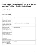 ES 200 FINAL EXAM Questions with 100&percnt; Correct Answers &vert; Verified &vert; Updated &lpar;Actual Exam&rpar;