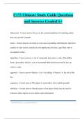 C173 Ultimate Study Guide Questions and Answers Graded A&plus;