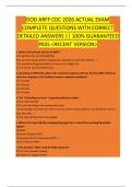 DOD ARFF CDC 2026 ACTUAL EXAM  COMPLETE QUESTIONS WITH CORRECT  DETAILED ANSWERS &vert;&vert; 100&percnt; GUARANTEED  PASS <RECENT VERSION> 