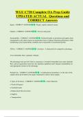 WGU C720 Complete OA Prep Guide  UPDATED ACTUAL  Questions and  CORRECT Answers 