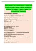IAHSS Basic Officer Certification 2026 ACTUAL EXAM COMPLETE QUESTIONS WITH CORRECT DETAILED ANSWERS &vert;&vert; 100&percnt; GUARANTEED PASS <RECENT VERSION>