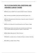 FSE 112 EXAM PAPER 2026 QUESTIONS AND ANSWERS ALREADY PASSED