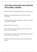 FSE 112 FINAL EXAM SCRIPT 2026 QUESTIONS WITH CORRECT ANSWERS