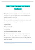CHES Exam Questions and Answers Graded A+