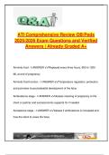 ATI OB Comprehensive Review &lpar;2025&rpar; &vert; 60&plus; Questions with Correct Answers &vert; Nursing &ndash; Labor & Delivery&comma; Prenatal Care&comma; Newborn Assessment