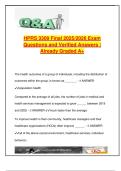 HPRS 3309 Final Exam &lpar;85 Questions&rpar; &ndash; Health Professions Management &vert; Leadership&comma; Ethics&comma; Strategy&comma; HR &vert;