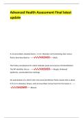 Advanced Health Assessment Final latest update
