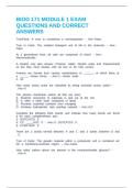 BIOD 171 MODULE 1 EXAM QUESTIONS AND CORRECT ANSWERS