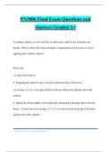 PN3006 Final Exam Questions and Answers Graded A&plus;