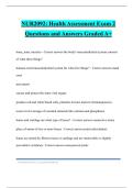 NUR2092&colon; Health Assessment Exam 2 Questions and Answers Graded A&plus;