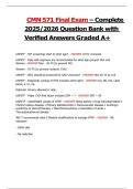 CMN 571 Final Exam &ndash; Complete 2025&sol;2026 Question Bank with Verified Answers Graded A&plus;
