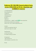 Endeavor 9E CRJ-900 General subjects focus  review UPDATED ACTUAL  Questions and  CORRECT Answers