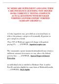 NC MEDICARE SUPPLEMENT AND LONG TERM  CARE INSURANCE LICENSING TEST 2025&sol;2026  BANK CURRENTLY TESTING COMPLETE  ACTUAL QUESTIONS WITH DETAILED  VERIFIED ANSWERS EXPERT VERIFIED  &sol;ALREADY GRADED A&plus;