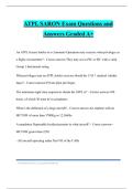 ATPL SARON Exam Questions and Answers Graded A&plus;