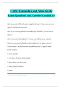 CAISS Extremities and Pelvic Girdle Exam Questions and Answers Graded A&plus;
