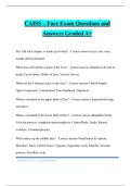 CAISS &ndash; Face Exam Questions and Answers Graded A&plus;