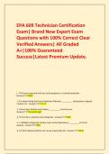   EPA 609 Technician Certification Exam&vert; Brand New Expert Exam Questions with 100&percnt; Correct Clear Verified Answers&vert; All Graded A&plus;&vert;100&percnt; Guaranteed Success&vert;Latest Premium Update&period;