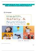 Test Bank &ndash; Health&comma; Safety&comma; and Nutrition for the Young Child &lpar;11th Edition&comma; by Lynn R&period; Marotz&rpar; &ndash; Complete Chapters 1&ndash;14 with Verified Answers &vert; Latest 2025&sol;2026 Edition