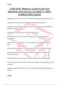 NUR-643E Midterm Actual Exam Test Questions and Answers &lpar;Graded A&plus; 100&percnt; Verified&rpar; 2025 Latest&excl;&excl;