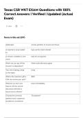 Texas CSR WKT EXAM Questions with 100&percnt; Correct Answers &vert; Verified &vert; Updated &lpar;Actual Exam&rpar;