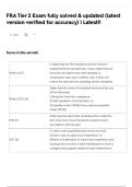 FRA Tier 2 Exam fully solved & updated &lpar;latest version verified for accuracy&rpar; &vert; Latest&excl;&excl;