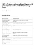 WSET 3&colon; Regions and Grapes Exam fully solved & updated &lpar;latest version verified for accuracy&rpar; &vert; Latest&excl;&excl;