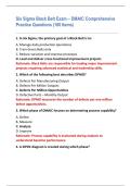 Six Sigma Black Belt Exam &ndash; DMAIC Comprehensive  Practice Questions &lpar;100 Items&rpar; 