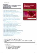 Test Bank For Contemporary Nursing Issues Trends And Management 7th Edition By Cherry And Jacob Chapter 1-28 Complete Guide.