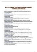 ACCT 3113 EXAM TWO QUESTIONS AND CORRECT ANSWERS 2026 UPDATE&excl;&excl;