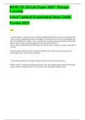 BIOD 151 All Lab Exams 2023 - Portage Learning Latest Updated Examination Study Guide Version 2023