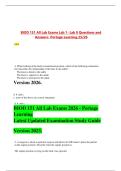 BIOD 151 All Lab Exams Lab 1- Lab 8 Questions and Answers- Portage Learning 25&sol;26