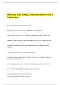 Mississippi Building Construction Contractor Exam Practice Test 100 Questions And Correct Answers &lpar;Verified Answers&rpar; Plus Rationales 2026 Q&A &vert; Instant Download Pdf