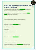 NURS 208 Survey Questions with 100&percnt;  Correct Answers