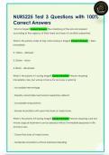 NURS225 Test 3 Questions with 100&percnt;  Correct Answers 