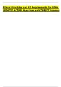 Ethical Principles and CE Requirements for RDHs  UPDATED ACTUAL Questions and CORRECT Answers