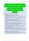 Georgia Pesticide Study Guide (2026)  COMPLETE QUESTIONS WITH VERIFIED  CORRECT ANSWERS || 100%  GUARANTEED PASS <UPDATED  VERSION> 