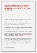 PMHNP BOARD REVIEW WITH VERIFIED  QUESTIONS AND ANSWERS&vert;&vert; ALREADY  GRADED A&plus;&vert;&vert; GUARANTEED PASS&vert;&vert; LATEST  UPDATE 2025