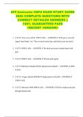 AFF-Instructor USPA EXAM STUDY GUIDE  2026 COMPLETE QUESTIONS WITH  CORRECT DETAILED ANSWERS &vert;&vert;  100&percnt; GUARANTEED PASS  <RECENT VERSION> 