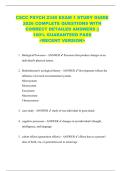 CSCC PSYCH 2340 EXAM 1 STUDY GUIDE  2026 COMPLETE QUESTIONS WITH  CORRECT DETAILED ANSWERS &vert;&vert;  100&percnt; GUARANTEED PASS  <RECENT VERSION> 