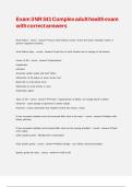 Exam 3 NR 341 Complex adult health exam with correct answers