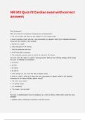 NR 341 Quiz -3 Cardiac exam with correct answers